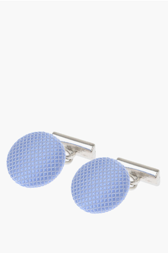 Corneliani Metal Cufflinks Lined With Silk