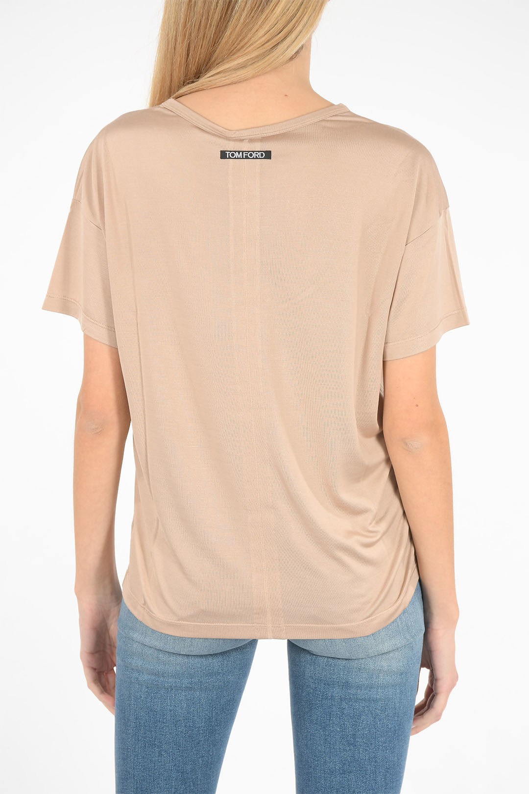 Tom Ford silk crew-neck t-shirt women - Glamood Outlet