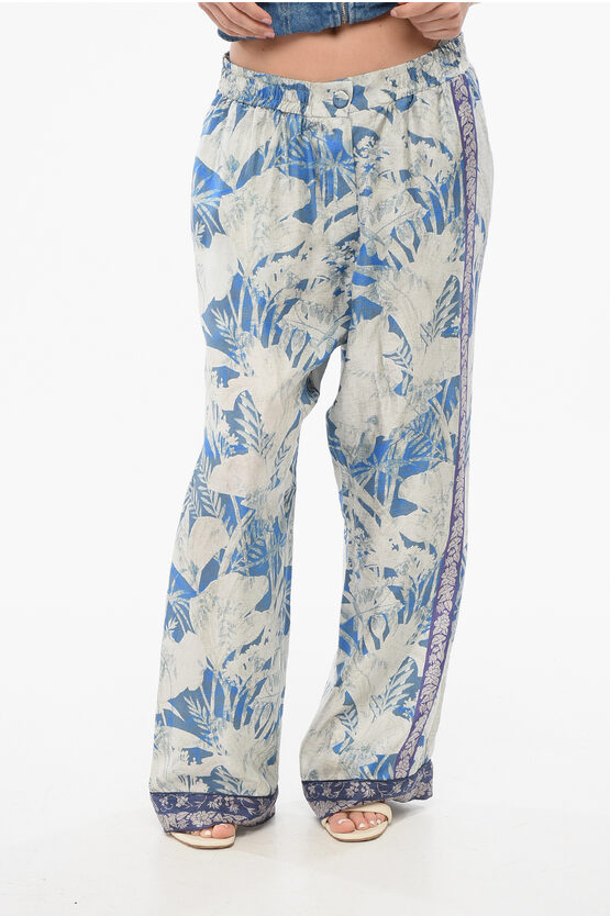 Pierre-louis Mascia Silk Floral Pants