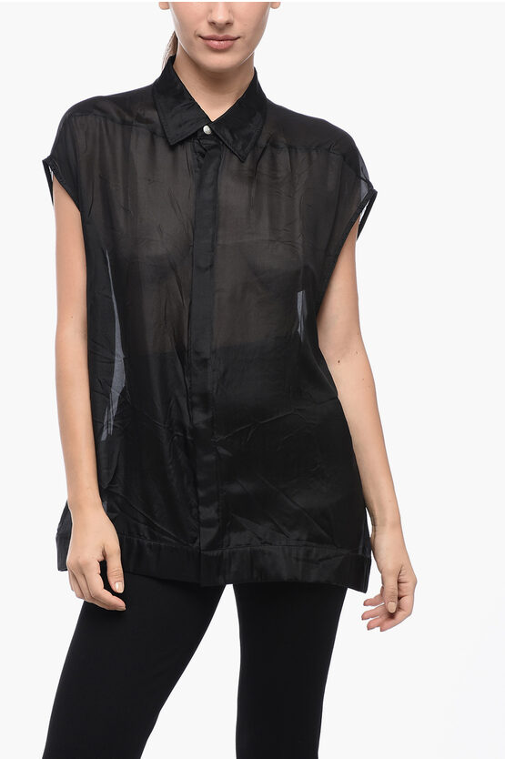 Rick Owens Sl Jumbo Silk Blouse