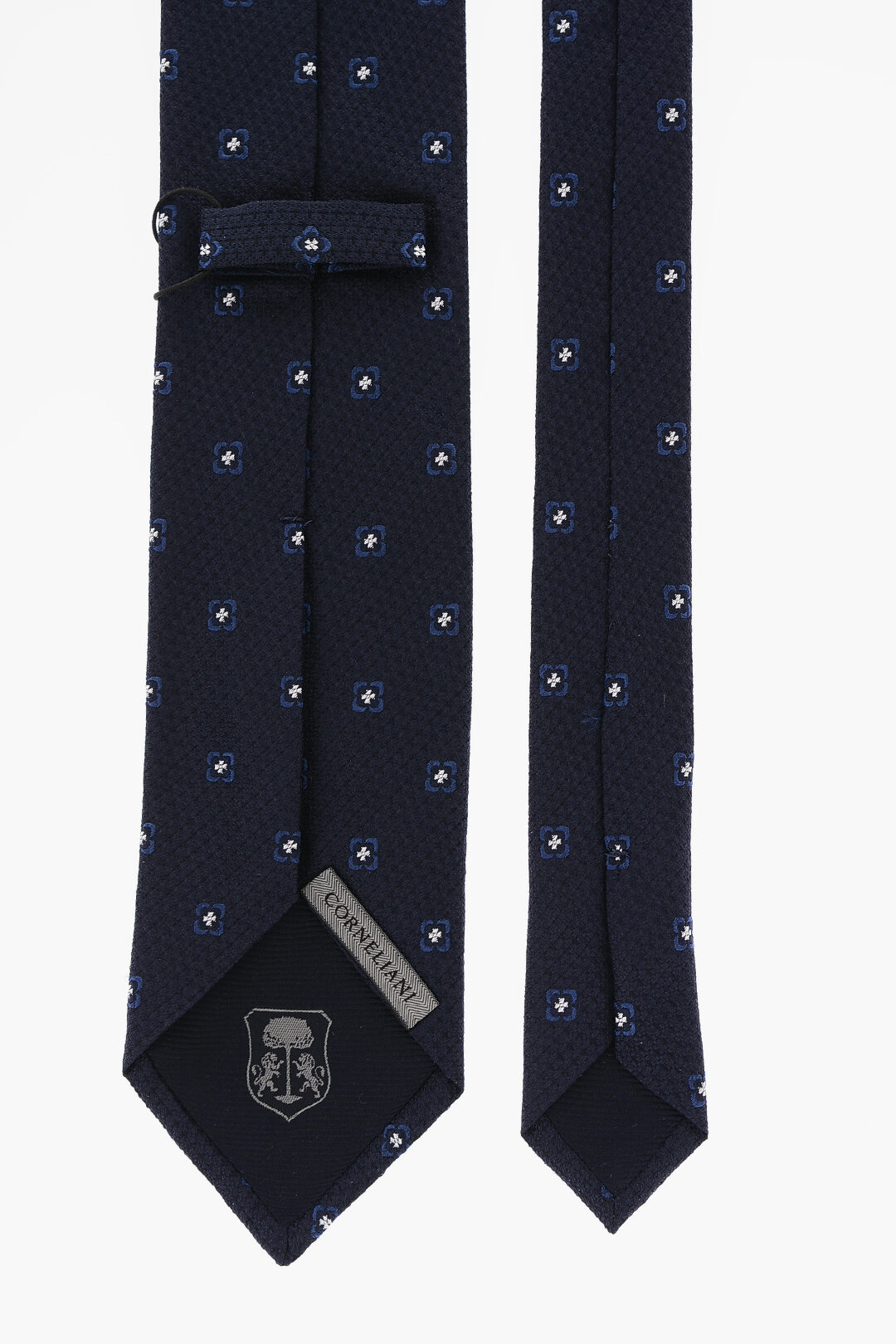 embroidered silk tie
