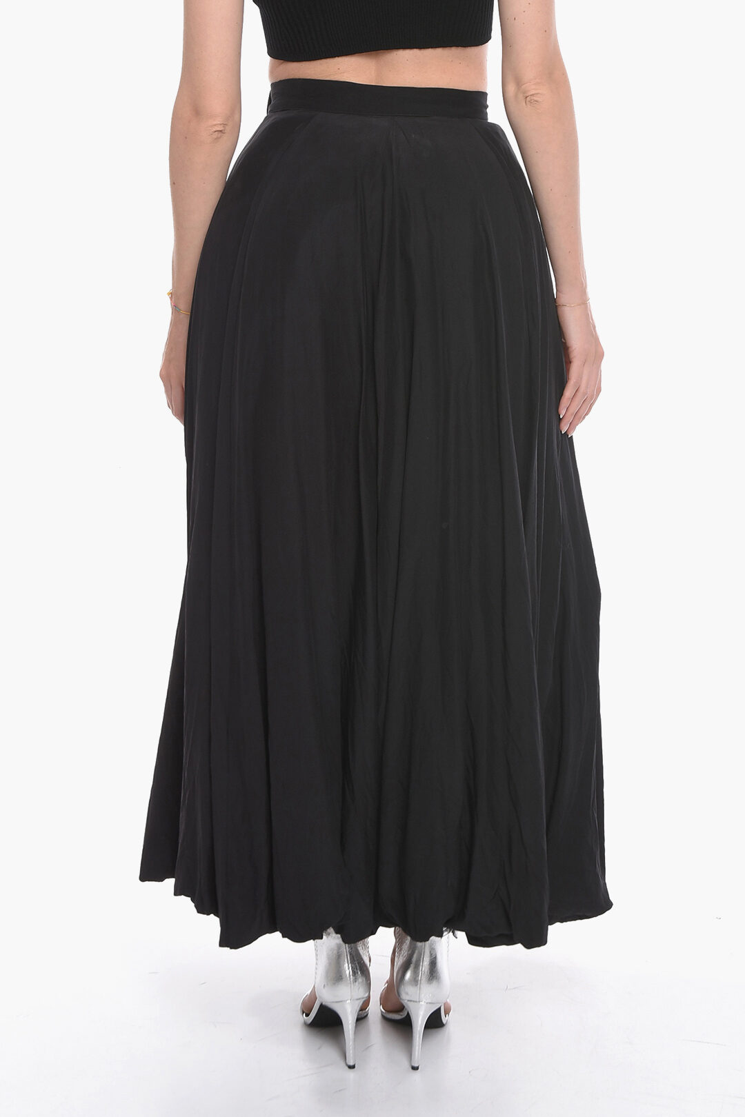 Paul Harnden Shoemakers Silk Long Skirt with Tulle women - Glamood Outlet