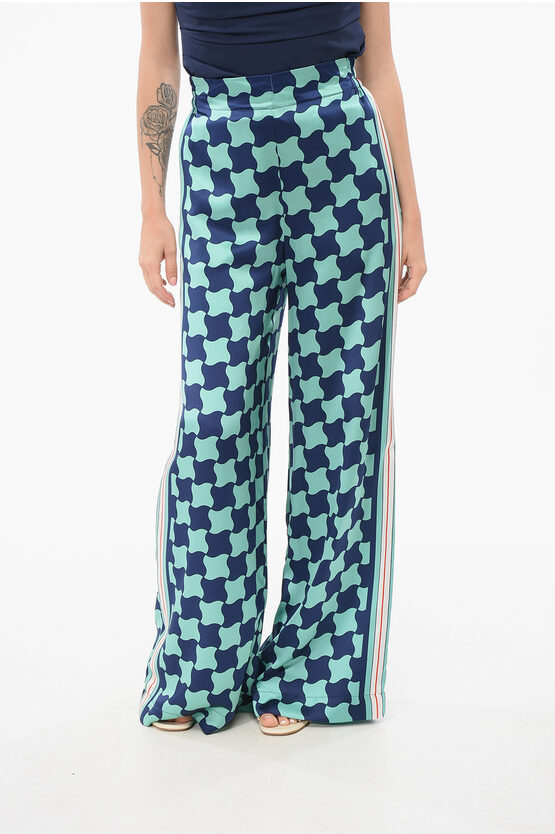 Shop Casablanca Silk Loose Fit Pants