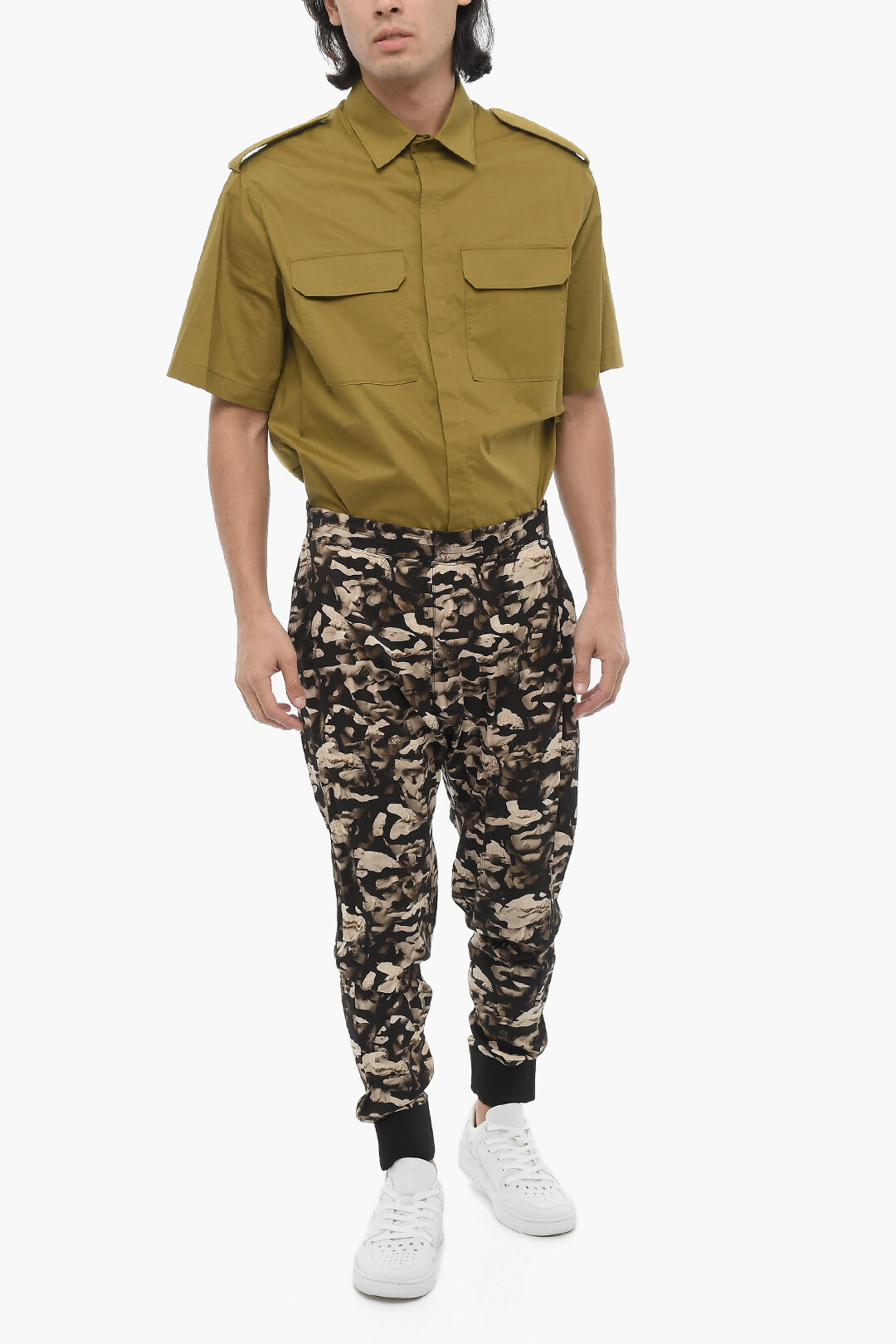 Neil Barrett Silk Loose Fit ROMAN Pants men - Glamood Outlet