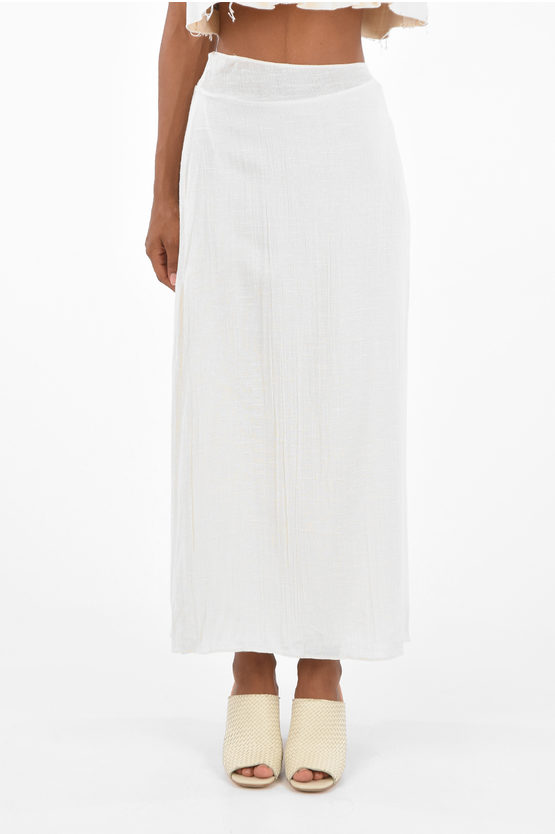 Prada silk maxi pencil skirt women - Glamood Outlet