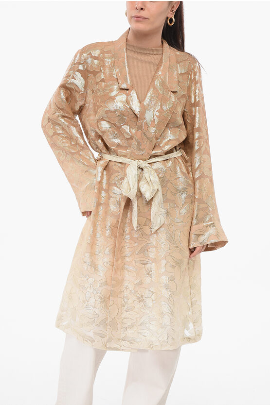 Sleep No More Silk Overcoat With Matched Belt