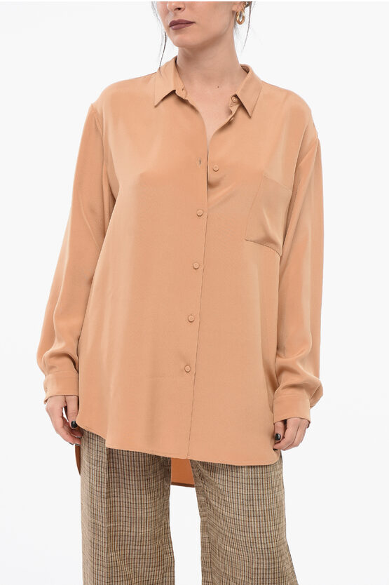 Shop Super Blond Silk Oversized Shirt