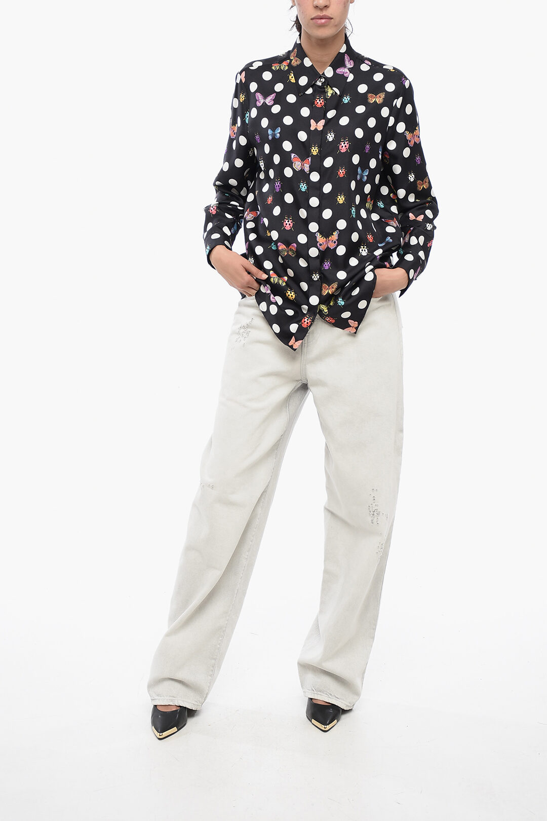 Versace Silk Polka Dot Shirt women - Glamood Outlet