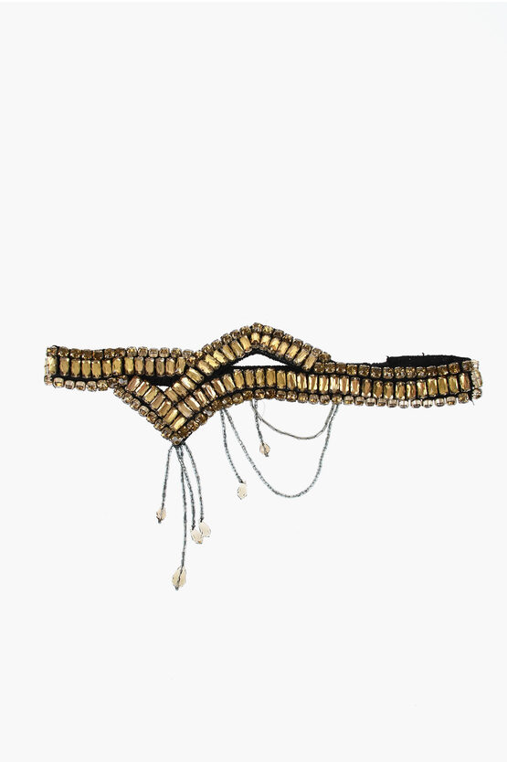 Silk Rhinestoned He…