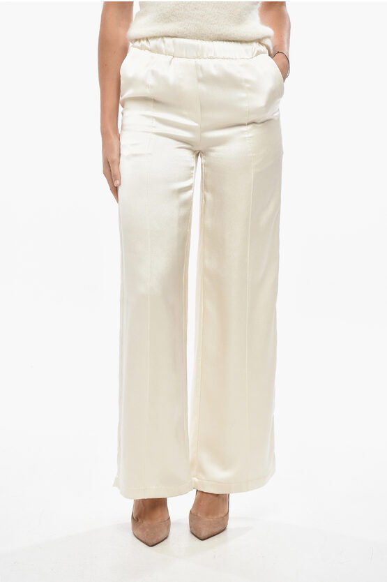 Loewe Silk Satin Pyjama Palazzo Pants In Multi
