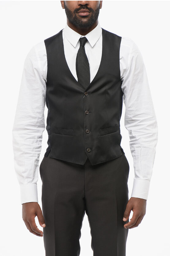Silk Satin Vest Wit… - image