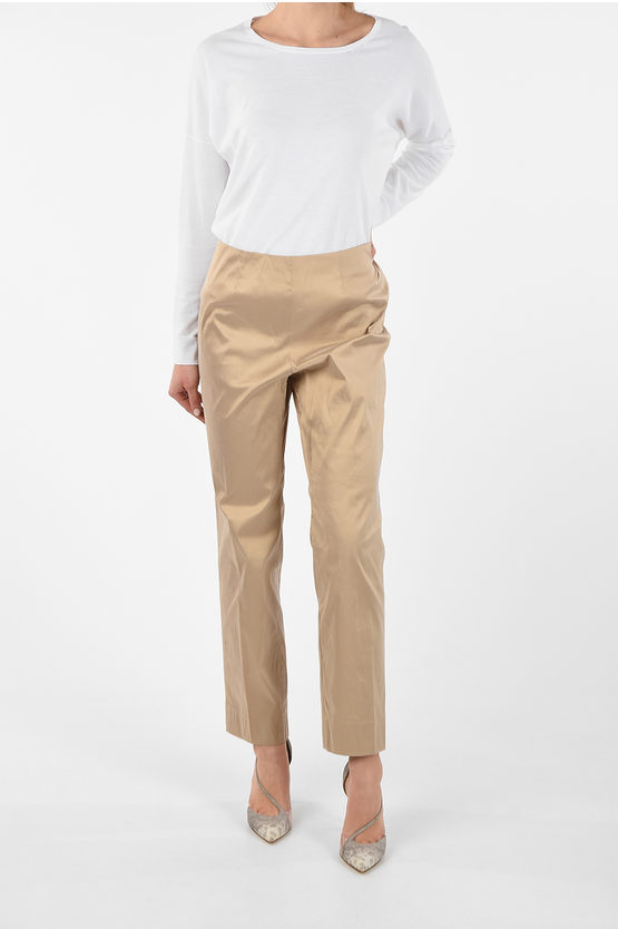 Metradamo silk sidezip fastening pants women Glamood Outlet