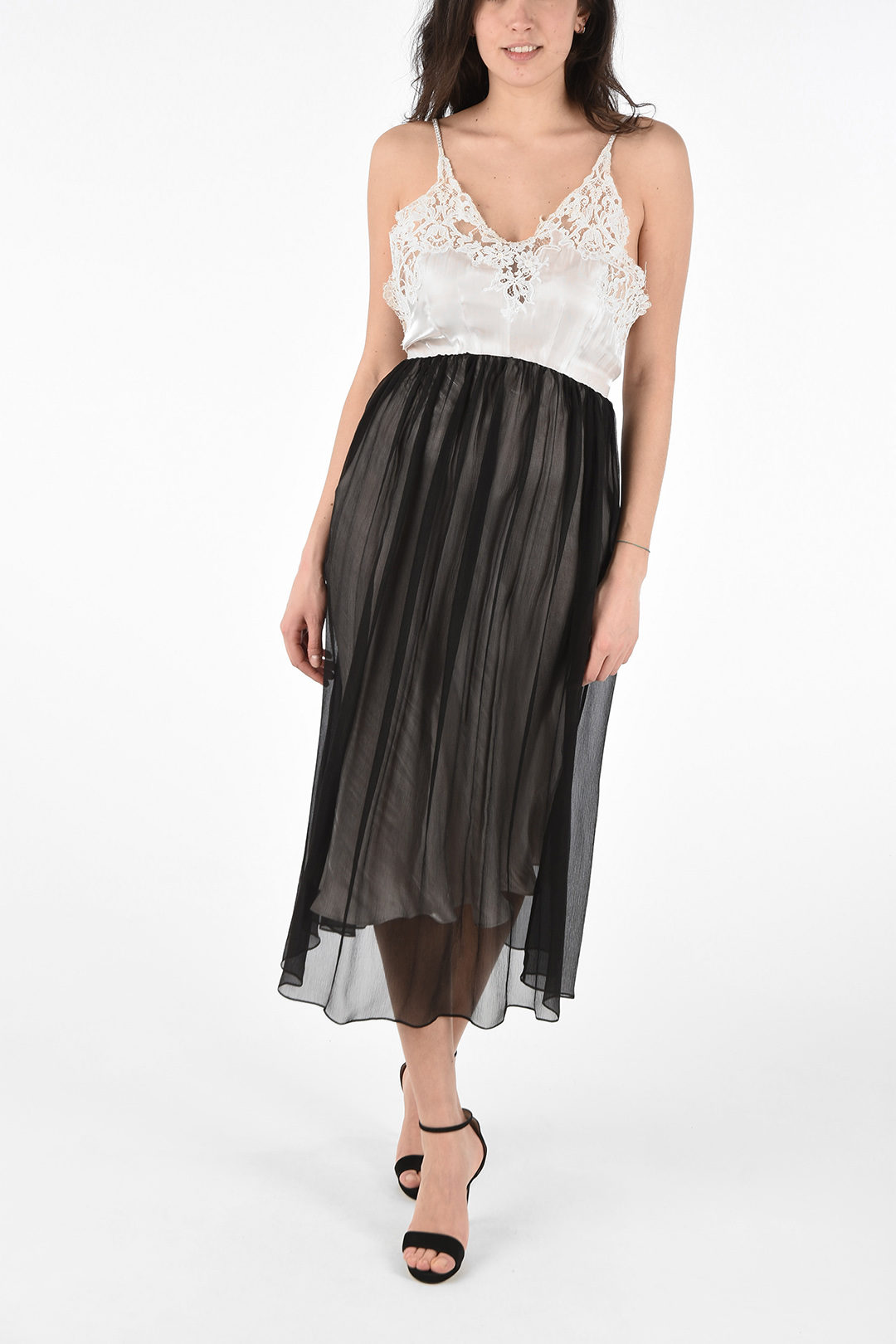 ワンピース PRADA CREAM SILK DRESS Prada Silk Dress - Beige | Editorialist
