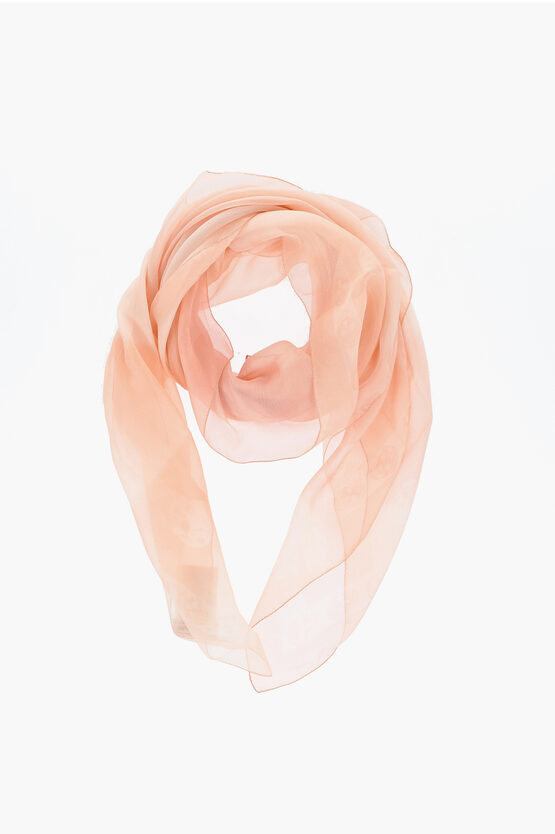 Alexander Mcqueen Silk Solid Color Foulard