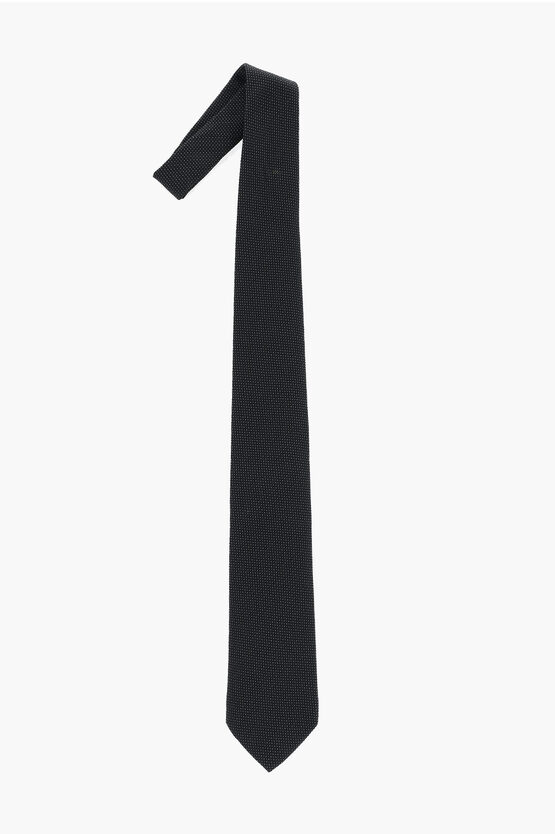 Corneliani Silk Tie With Micro Patterns