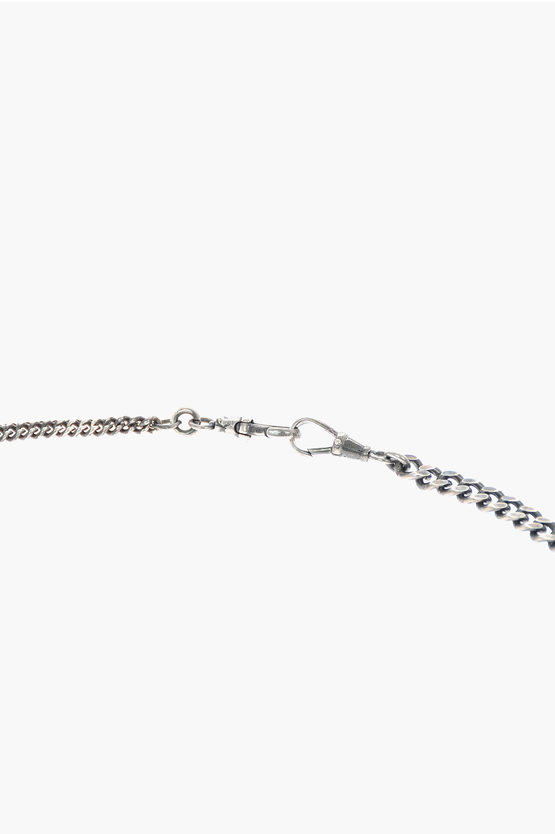 Ann Demeulemeester Silver Neck Keychain men Glamood Outlet