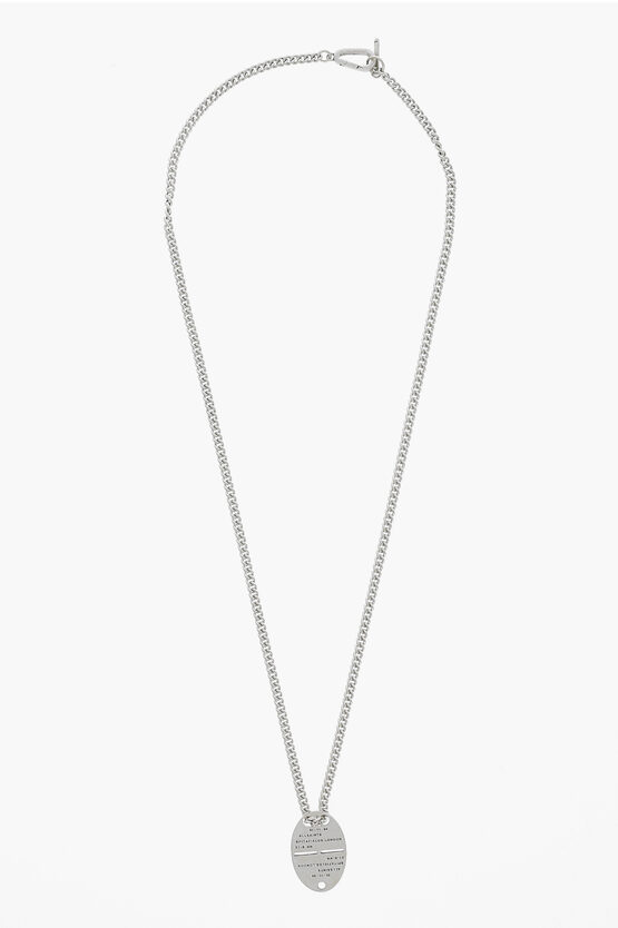 Shop Allsaints Silver Necklace With Pendant