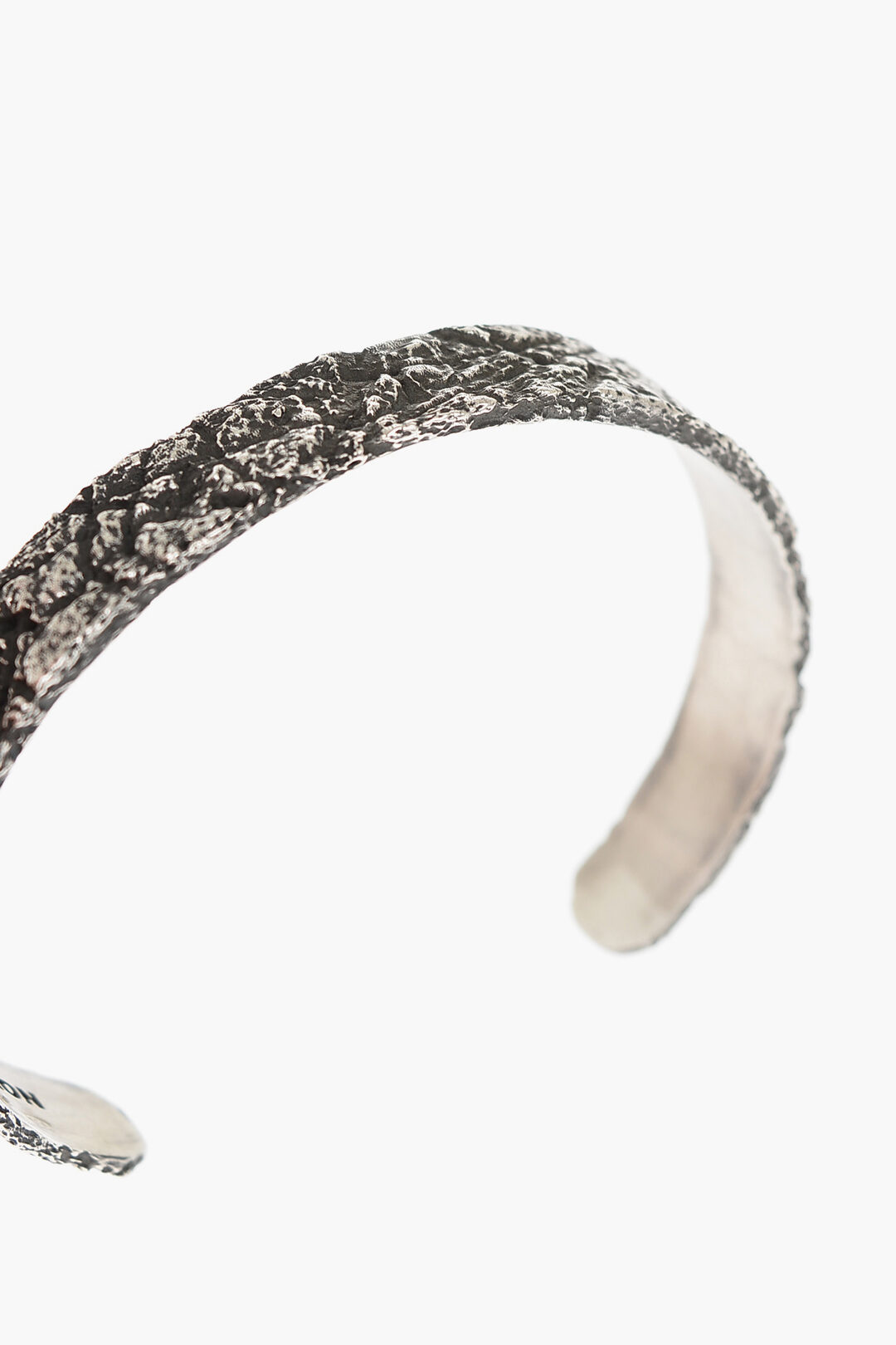 NOVE25 Silver Open Bangle Bracelet unisex men women - Glamood Outlet