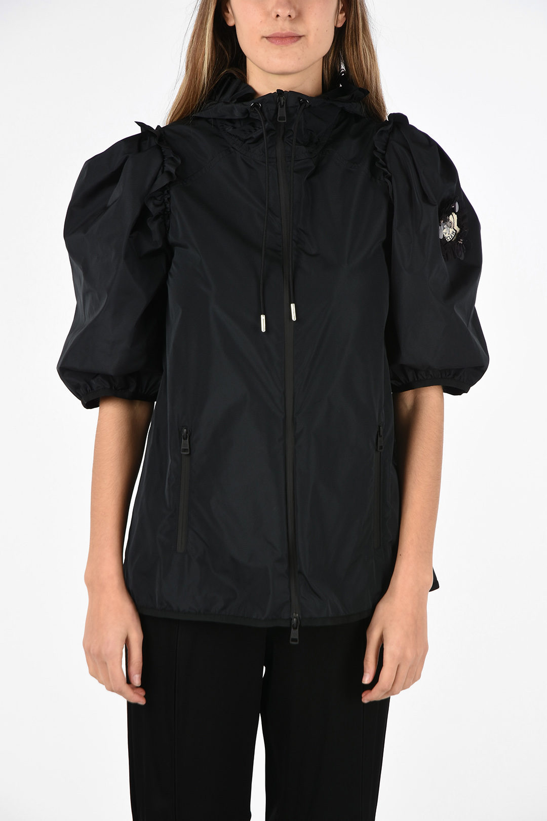 Moncler SIMONE ROCHA 4 GENIUS ruffled hooded outerwear women