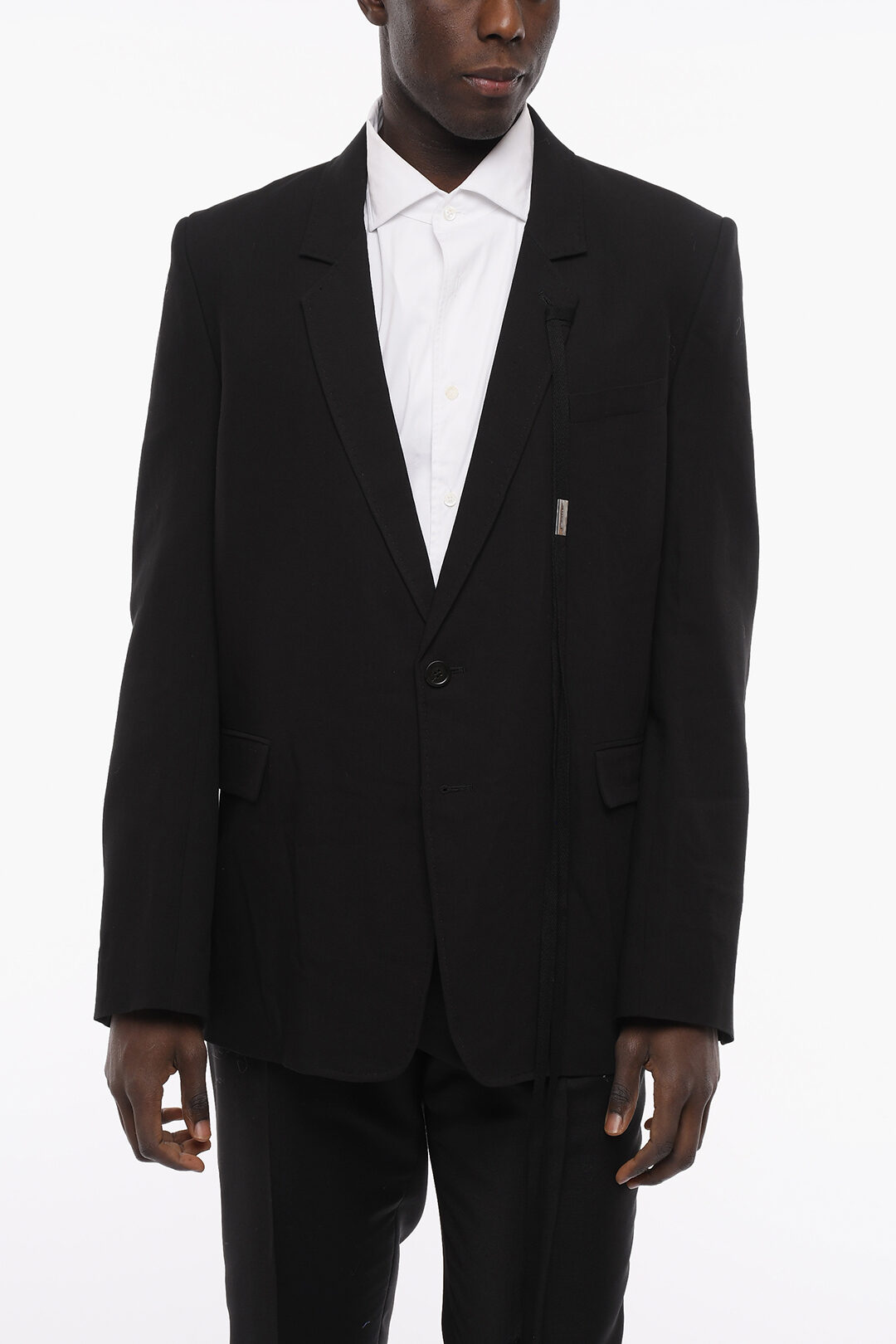 Ann Demeulemeester Single Breasted Blazer With Flap Pockets