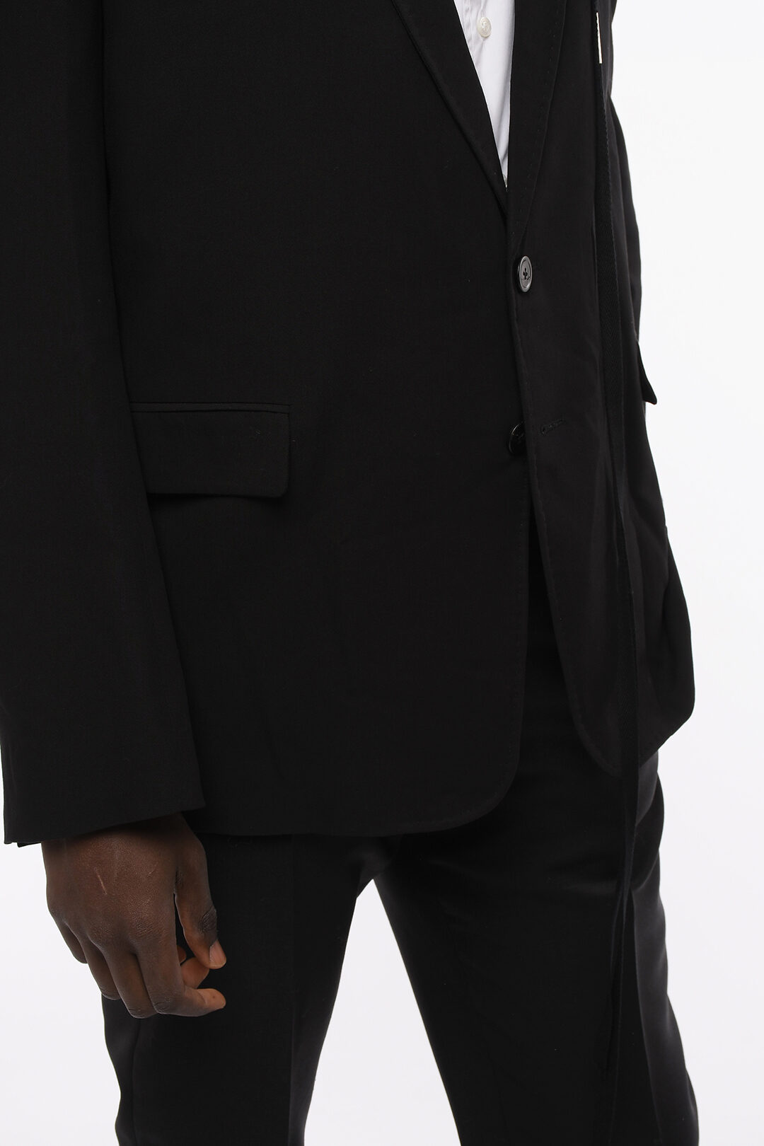 First Love Full Size Single-Breasted Flap Pocket Corduroy Blazer