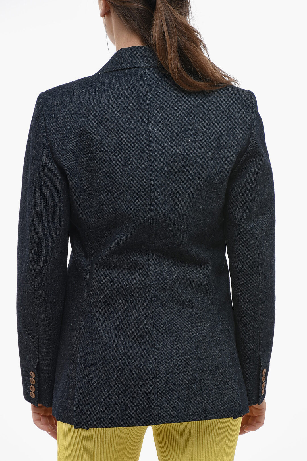 Molly Single-Breasted Cropped Blazer with Single Button and Pockets - Black, Navy Blue and Red
