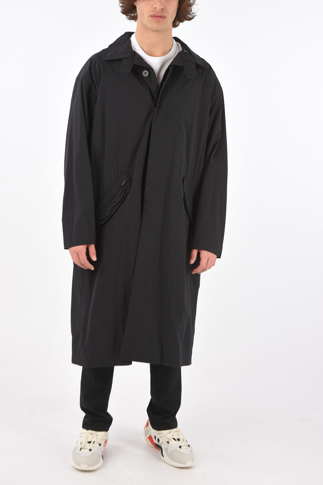 Damir Doma single breasted trench with belt men - Glamood Outlet