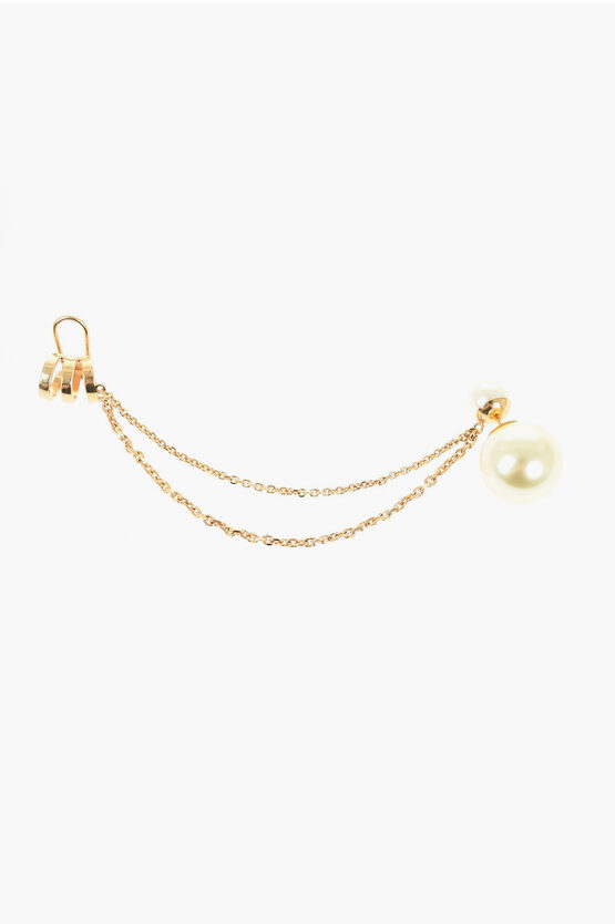 Dior Single Earring Tri With Ear Cuff In Gold