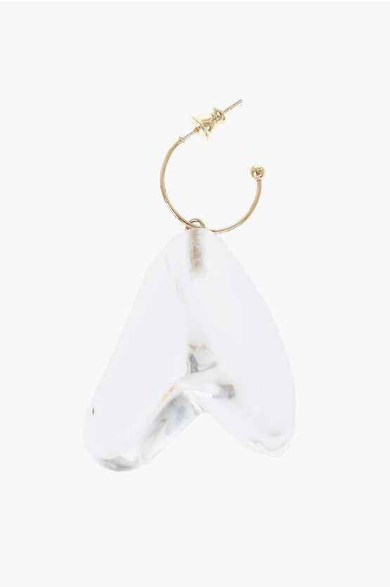 Simone Rocha Single Earring With See-through Heart-shaped Pendant