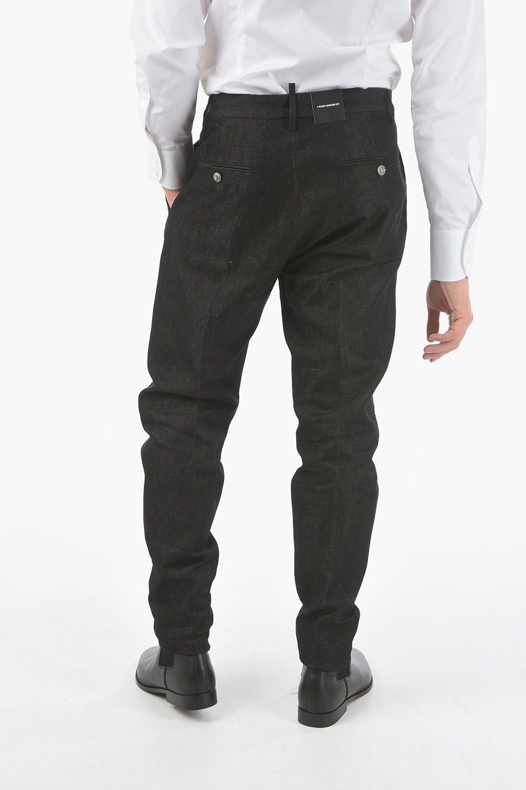 0401~Jetted Pocket GALLIA Single Pleated Pants