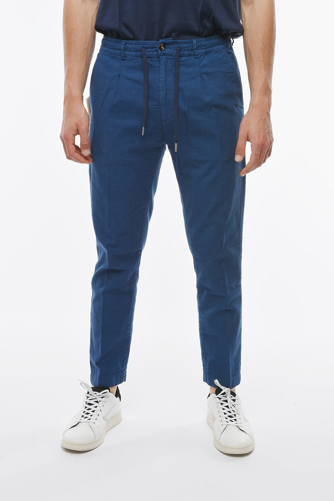 Cruna Single Pleat MITTE Pants with Belt Loops men Glamood Outlet