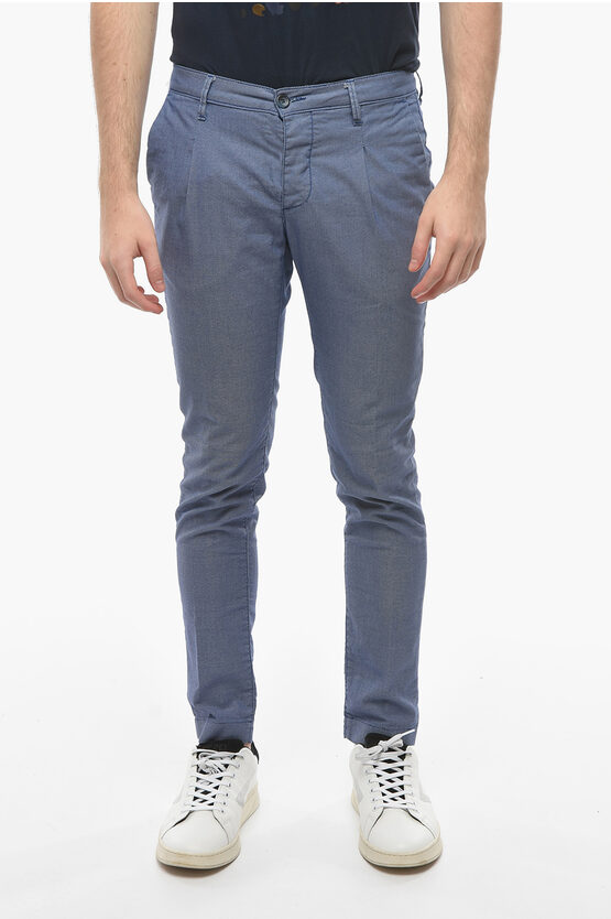 Cruna Single-pleat Newtown Pants In Blue