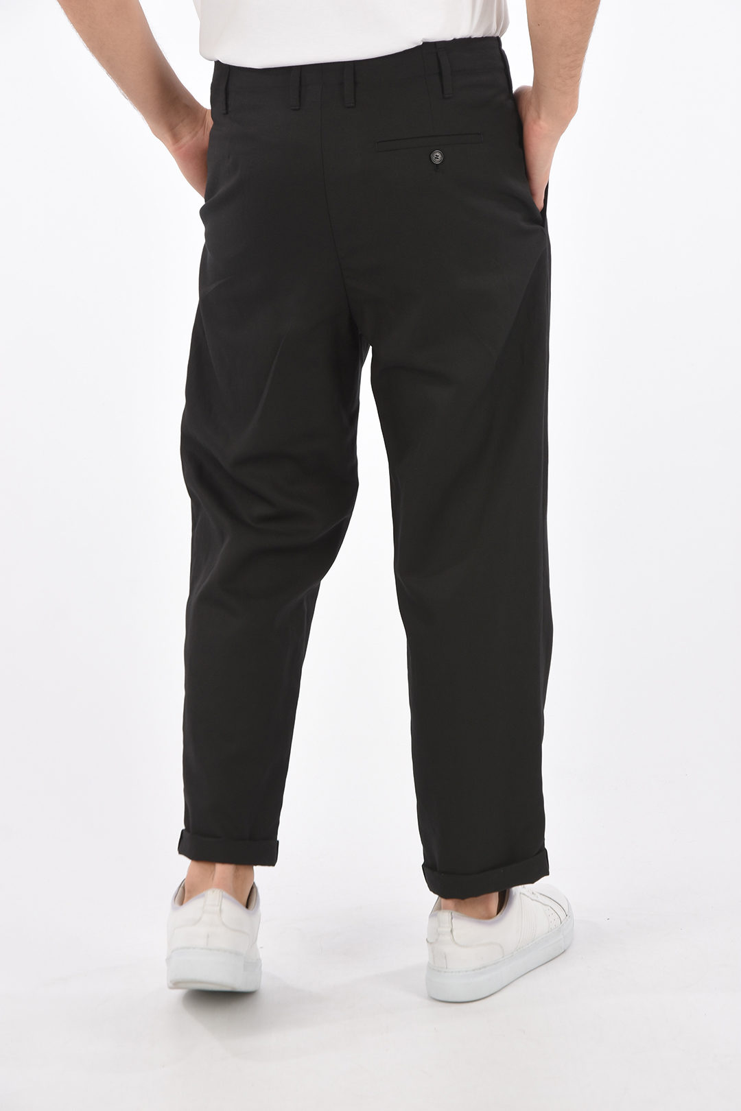 Neil Barrett Single-pleated Chino Pants with Low Rise men - Glamood Outlet