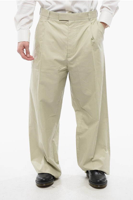 Dior Single-pleated Cotton Blend Palazzo Pants