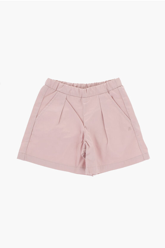 BONPOINT SINGLE-PLEATED COURTNEY SHORTS WITH ELASTIC WAISTBAND
