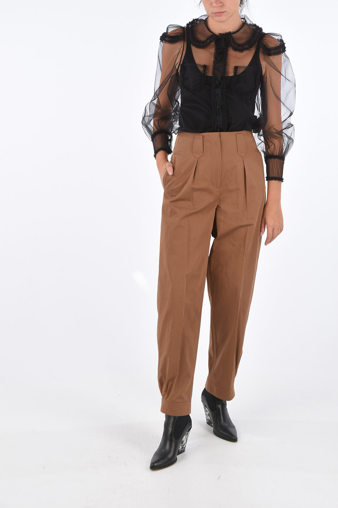 Nocturne High-Waisted Carrot Pants