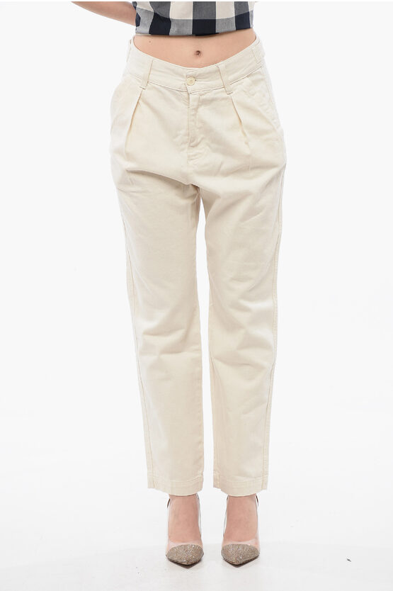 Woolrich Single-pleated Mom Fit Denims With Belt Loops 14cm