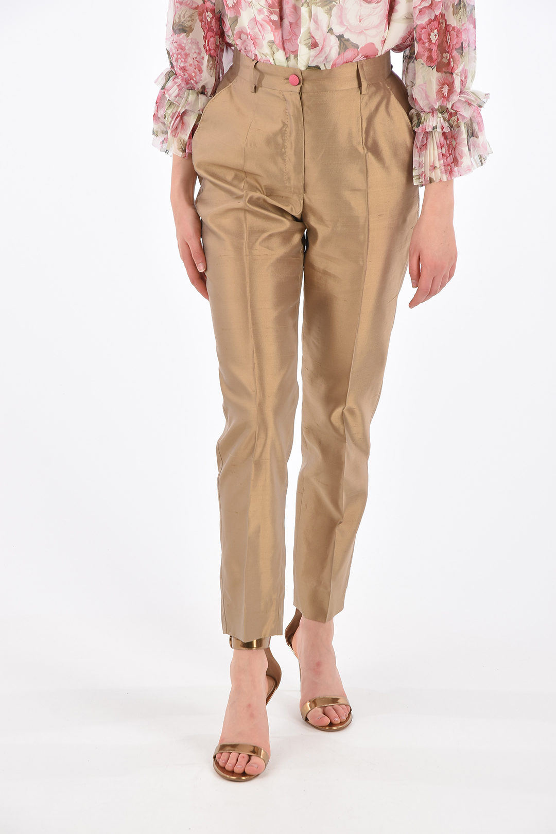 Dolce & Gabbana Single Pleated Pants with Belt Loops women Glamood Outlet