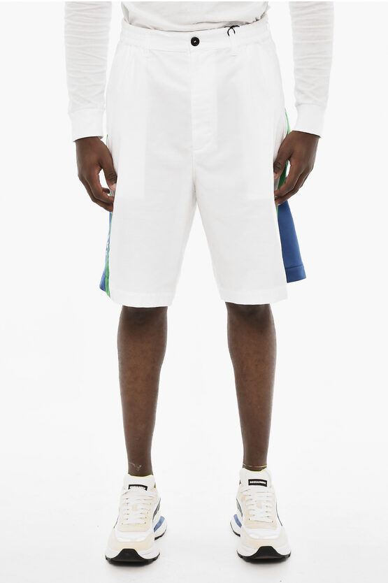 Dsquared2 Single Pleated Shorts With Two-tone Detail