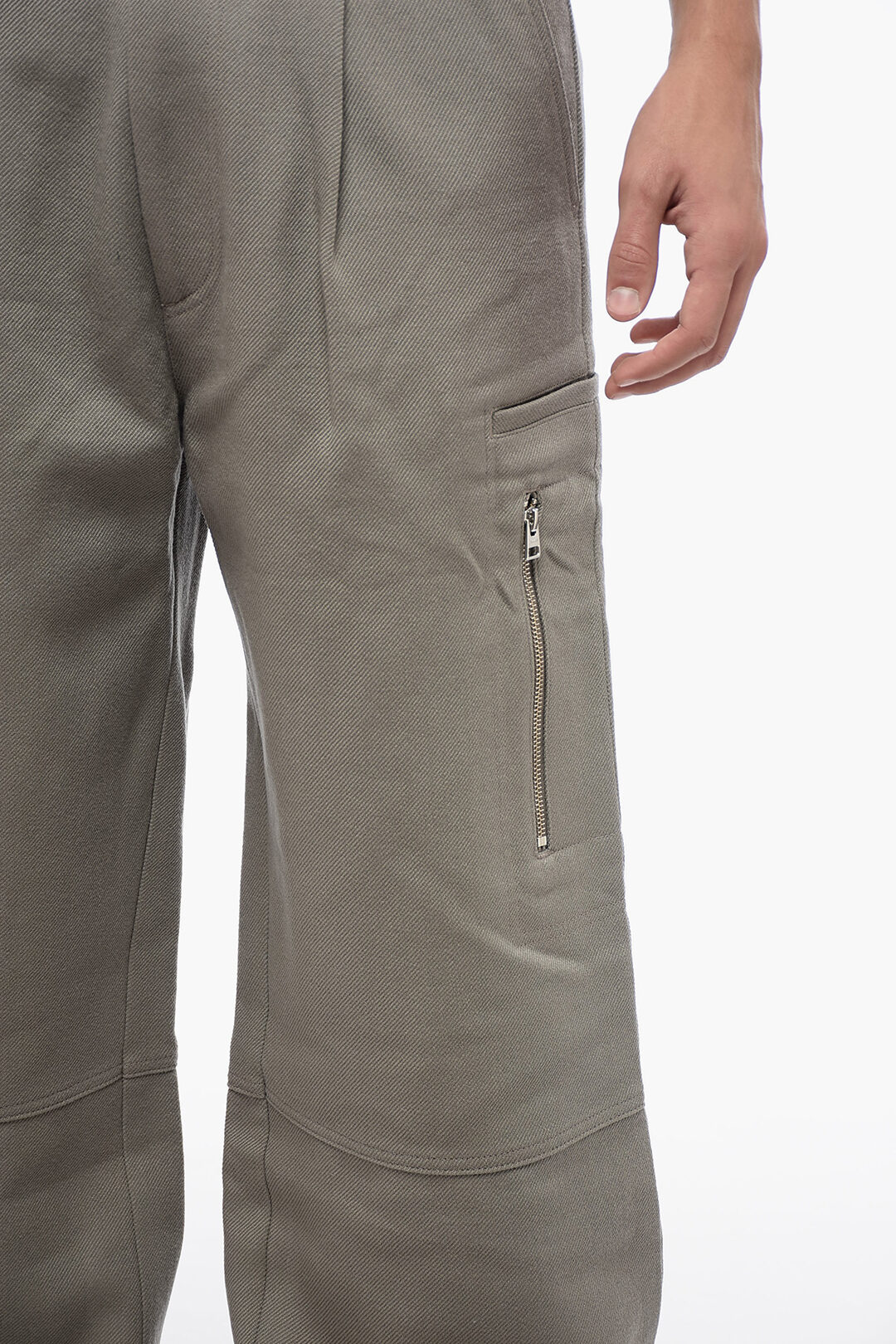 Ami Alexandre Mattiussi Single-pleated Virgin Wool Cargo