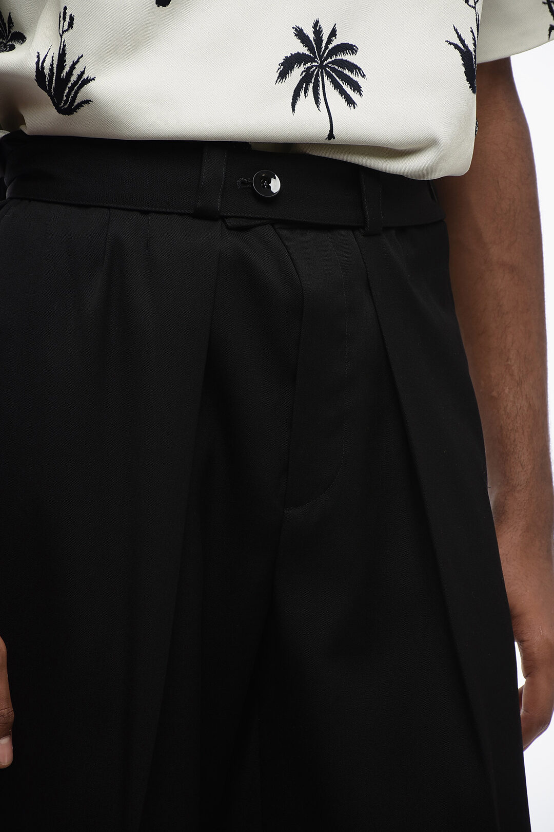 【関税込み】JIL SANDER Gabardine belt pants Wool Gabardine Belted Trousers Man | Jil Sander Official