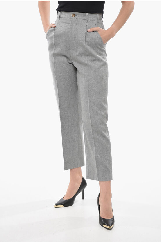 Gucci Single-pleated Wool Chinos Pants