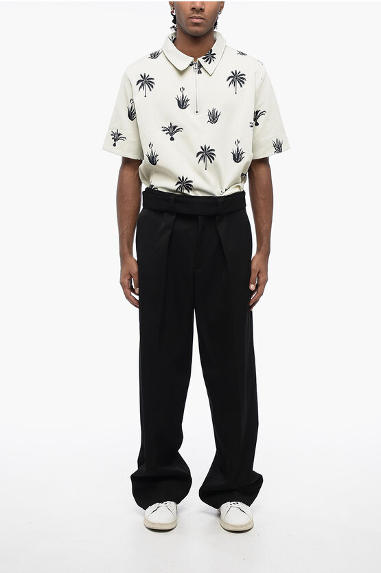 Jil Sander Single-pleated Wool Pants with Belt men - Glamood Jil Sander Single-pleated Wool Pants with Belt men - Glamood