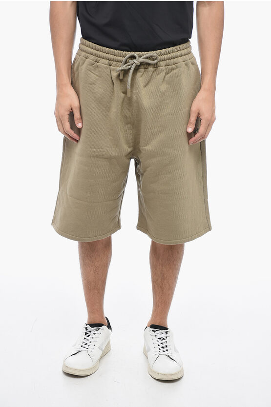 Shop Off-white Skate Shorts With Visible Stitching