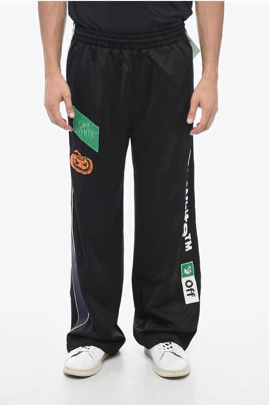 Shop Off-white Skate Trackpant Joggers With Patchwork