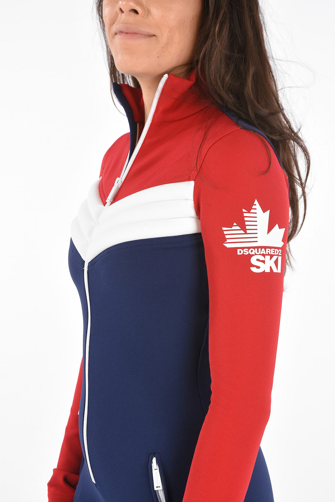 SKI Super-Stretch Logo Printed Ski Jumpsuit