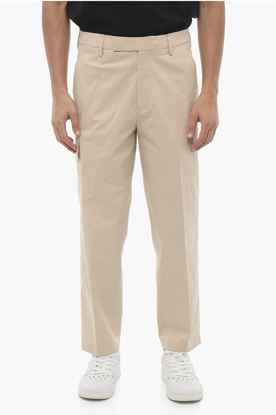 Neil Barrett Skinny Fit Cargo Pants With Belt Loops In Multi