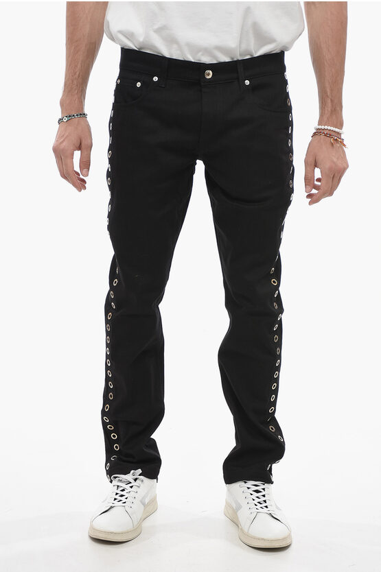 Shop Alexander Mcqueen Skinny Fit Jeans With Studded Details