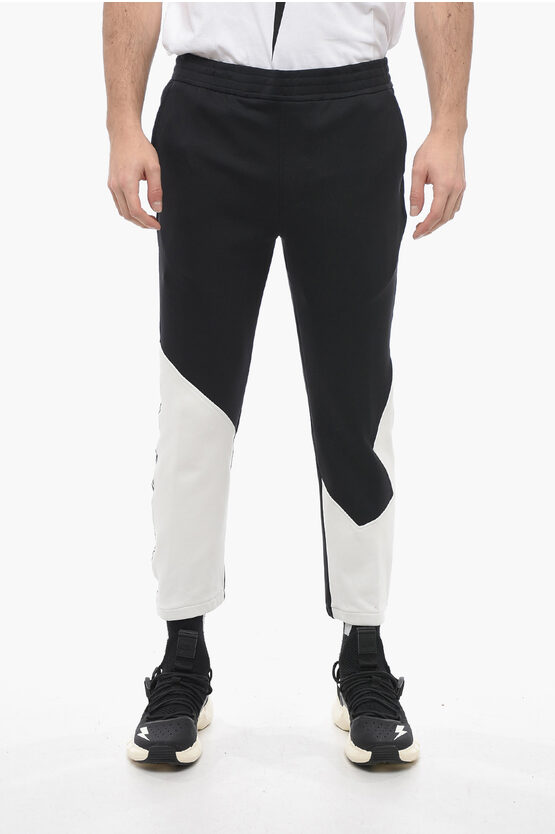 Neil Barrett Skinny Fit Modernist Sweatpants With Contrasting Details In Multi