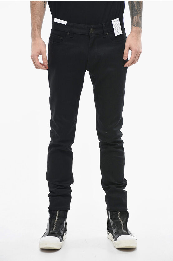 Pt01 Skinny Fit Rock Jeans With Back Logo Patch 16cm In Black